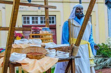 The Christmas cribs in Tenerife are magical fairy tale landscapes.のeditorial素材
