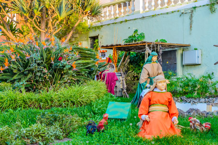The Christmas cribs in Tenerife are magical fairy tale landscapes.のeditorial素材
