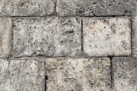 Background of dirty white block wall background.の写真素材