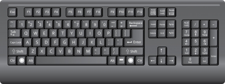  keyboardのイラスト素材