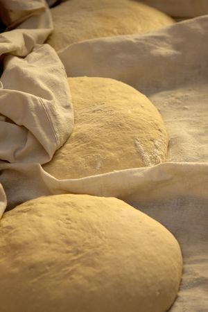Preparation of dough of bread for the cuison for the ovenの写真素材