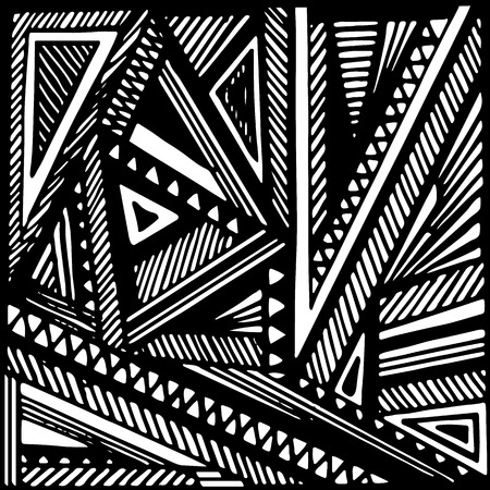 Geometric vector background. Triangle greyscale backdrop.のイラスト素材