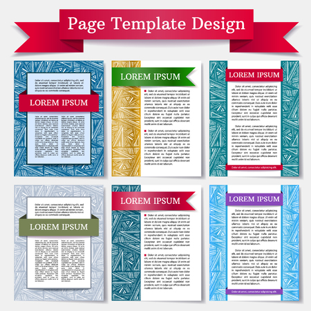 business template or corporate banner design with frame for photo.のイラスト素材