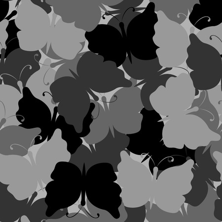 Butterfly camouflage seamless vector pattern. Nature seamless background. Stone camo. Vector illustration. Can be used for cards, invitations, fabrics, wallpapers, wrapping design, scrap-bookingのイラスト素材