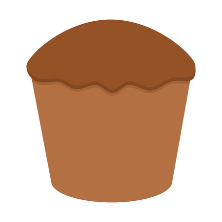 sweet cake in flat styleの写真素材