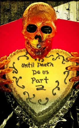 Until Death Do us Part Halloween Cake