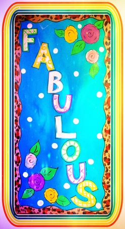 Word Fabulous Sign, Banner or Background