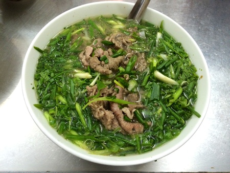 Vietnamese beef soup rice noodle