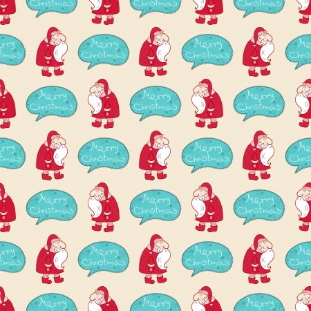 Christmas vector seamless pattern with doodle elementsの写真素材