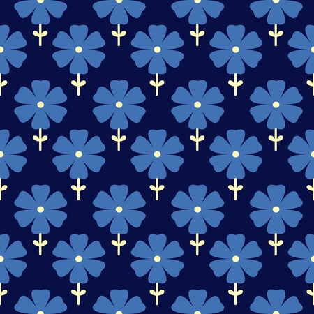 Flowers background in doodle style, template for use as packaging, fabric, paperのイラスト素材