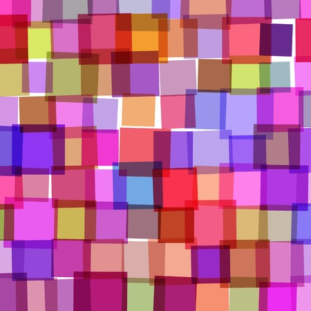 Vector abstract background with chaotically located colorful squares