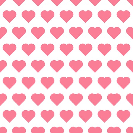 Seamless pattren with hearts, maiden vector background
