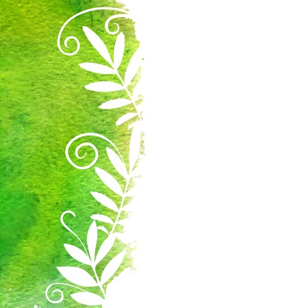 Watercolor vector background with space for textのイラスト素材