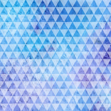 Watercolor spot with triangles, abstract vector backgroundのイラスト素材