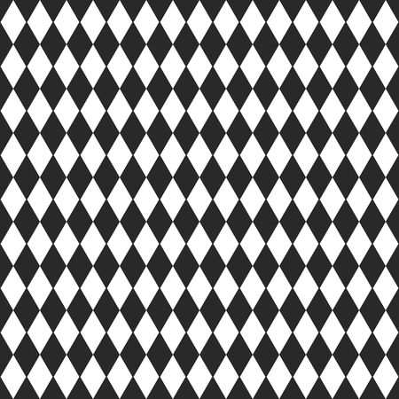 background with black and white rhombus, seamless patternのイラスト素材