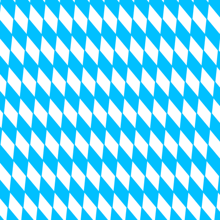 Oktoberfest holiday background with blue and white rhombus disposed diagonally, flag Bavariaのイラスト素材
