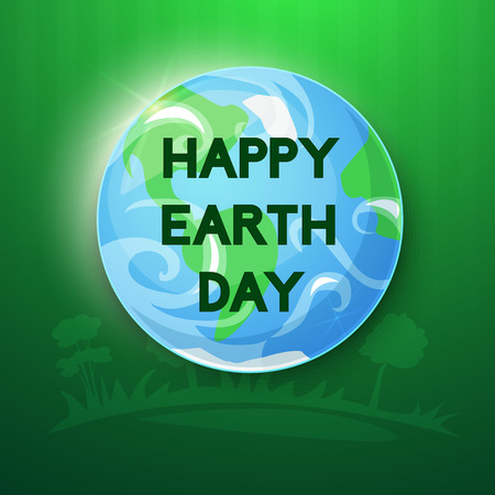 Happy Earth Day, concept design vector ilustrationのイラスト素材