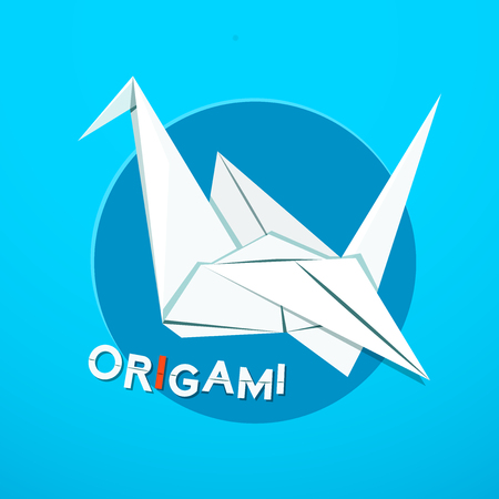 Origami concept design, vector illustrationのイラスト素材