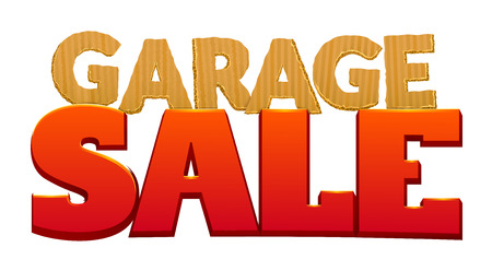 Garage Sale vector illustration.のイラスト素材