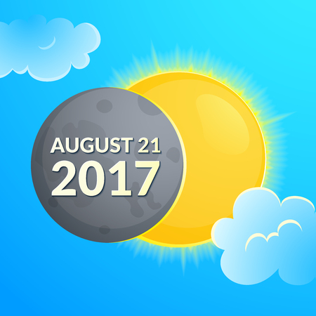 Eclipse vector illustration.のイラスト素材