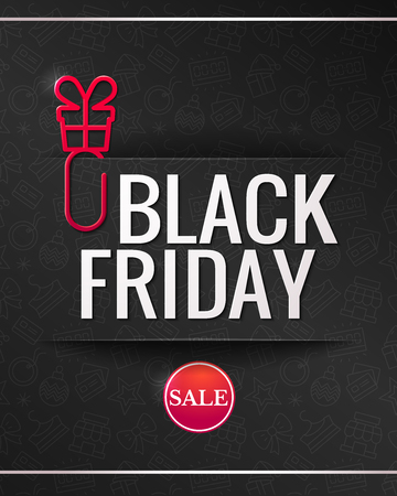 Black Friday sale vector illustrationのイラスト素材