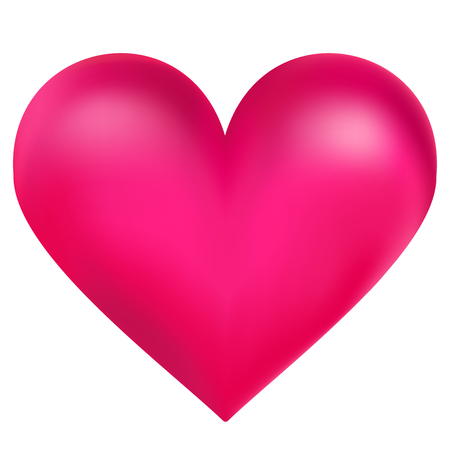 Pink heart vector illustrationのイラスト素材
