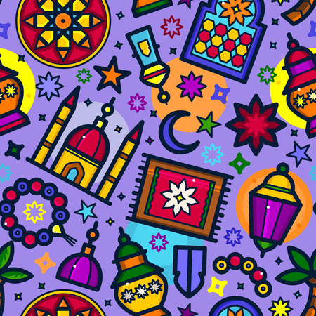 Arabic vector seamless patternの写真素材