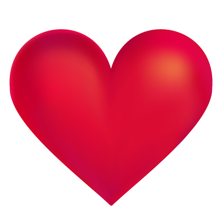 Red heart vector illustrationの写真素材