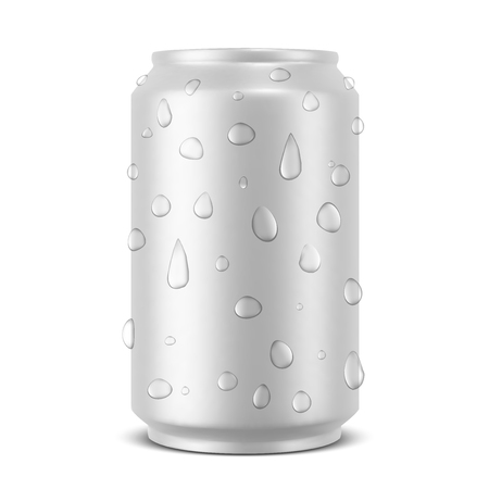 Aluminum can mockup vector illustrationの写真素材