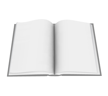 Vector mockup open book, template for designの写真素材