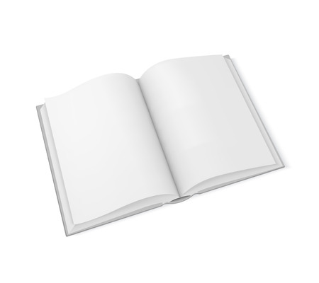 Vector mockup open book, template for designの写真素材