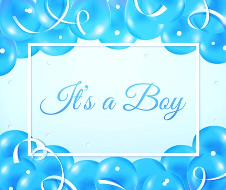 Gender reveal,pregnancy by the boy conceptのイラスト素材