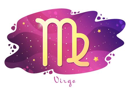 Sign of the zodiac of Virgo, vector illustrationのイラスト素材
