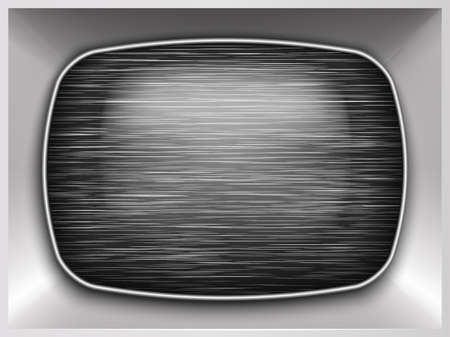 Old retro TV screen with no signalのイラスト素材