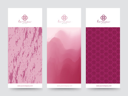 Branding Packaging Flower nature background, logo banner voucher, spring summer tropical.のイラスト素材