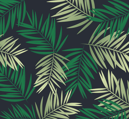 Background palm coconut bamboo tree leaf nature background,banner voucher, spring summer tropical, vector illustrationのイラスト素材