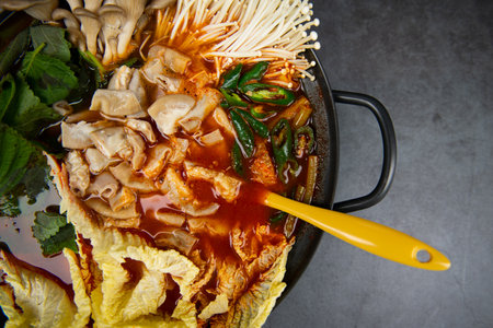 a spicy tripe stewの写真素材