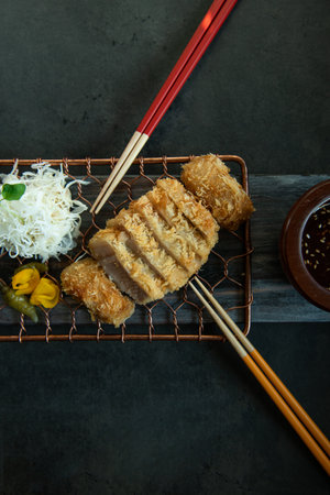 Japanese style grilled fish cake served with soy sauce and pickled cucumber