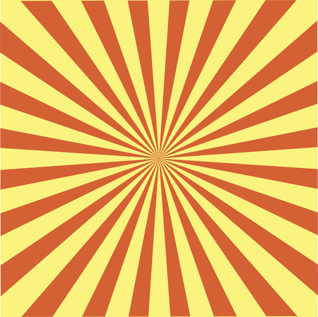 Retro ray orange background in vintage styleのイラスト素材