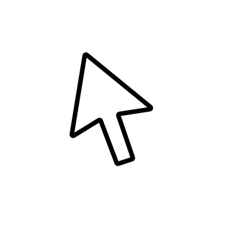 mouse cursor symbol - arrow click pointer illustration isolated - Vector illustrationの写真素材
