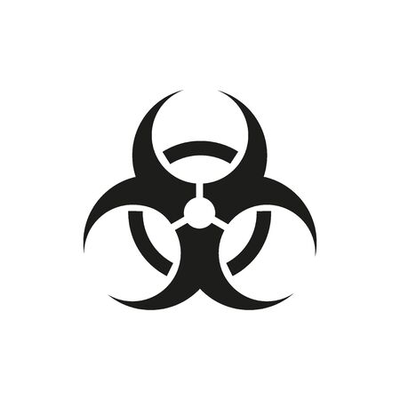 Toxic danger symbols, vector illustrations isolated on white backgroundのイラスト素材