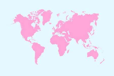 World map color vector modernのイラスト素材