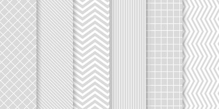 Collection of seamless ornamental vector patterns and swatches.のイラスト素材