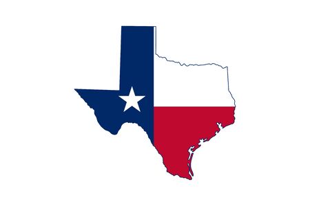 Texas map symbols icon vectorのイラスト素材
