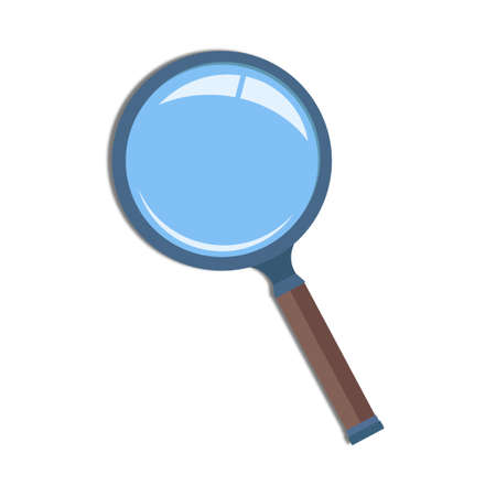 magnifying glass. vector illustration in flat designのイラスト素材