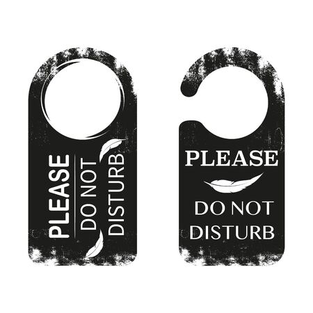 Please do not disturb hotel design.のイラスト素材