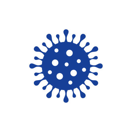Coronavirus Bacteria Cell Icon, 2019-nCoV Novel Coronavirus Bacteria.のイラスト素材