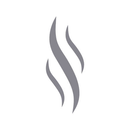 Smoke steam vector icon illustration on whiteのイラスト素材