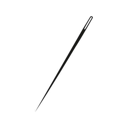 Sewing Needle icon vector on white backのイラスト素材