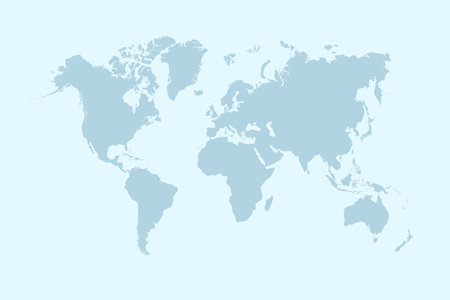 World map on a blue background. Vector illustration. Eps 10.のイラスト素材